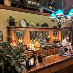 The back bar