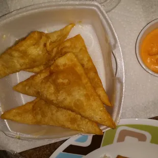 Avocado Cheese Wontons