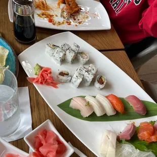 sashimi, sushi and sashimi, food, sushi