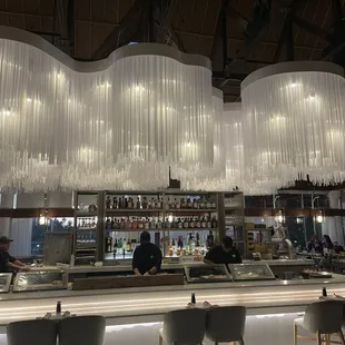 The sushi bar was beautiful!