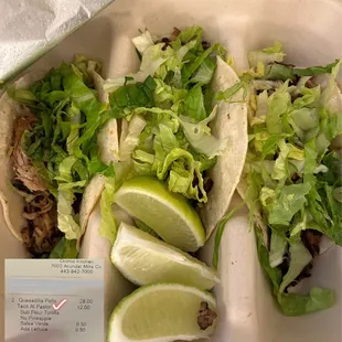 Be sure to use those comps - ordered these early on in the evening (usually out late at night)