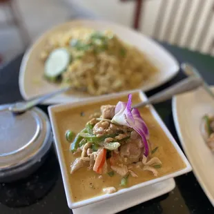 Panang Chicken, love the presentation.