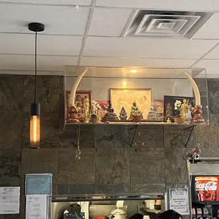 the interior of the restaurant