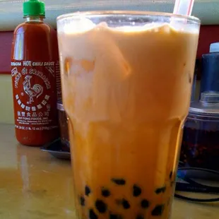 Thai Ice Tea with Boba