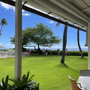 View of the grounds and ocean