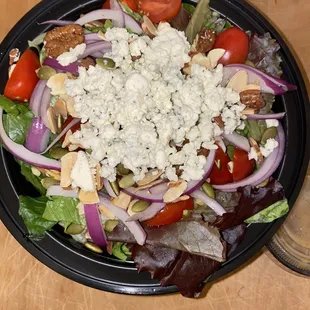 Half of a Smokey Blue salad.