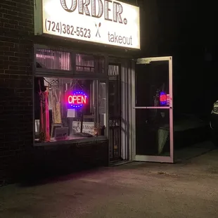 Outside -See my review for menu pics because Yelp won't let me upload them to the restaurant photos section.