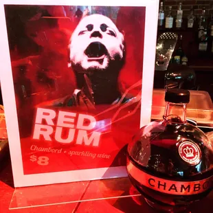 Specialty drinks for the Opera tonight. The Shining!