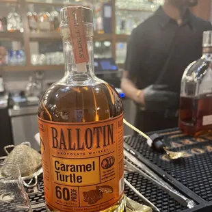 a bottle of balloonin caramel