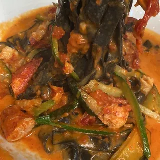 Black Fettucine With Lobster