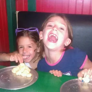 Love the dough balls at Oreganos