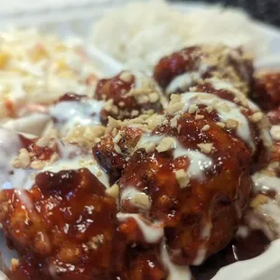 Korean crunchy ranch chicken gangjeong. $16.99
