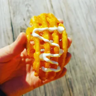 Waffle fries