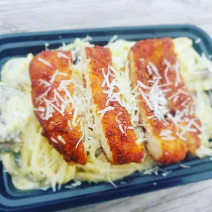 Jumbo Alfredo Cream Spaghetti  homemade sauce