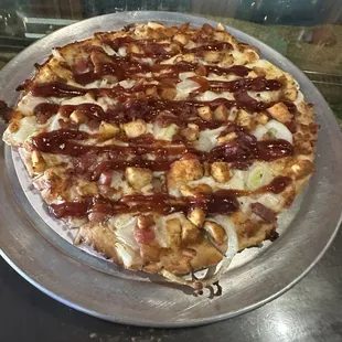 Small BBQ Chicken pizza