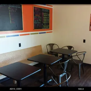 Interior seating area