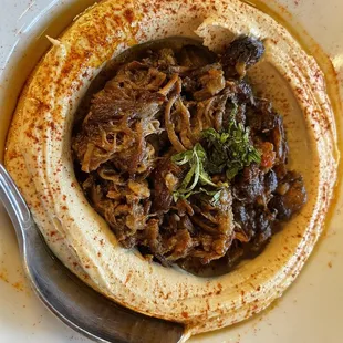 Lamb Hummus Braised Lamb