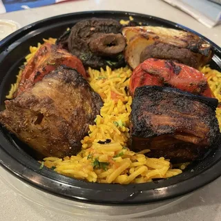 Rice Bowl w/ Veggie Skewer