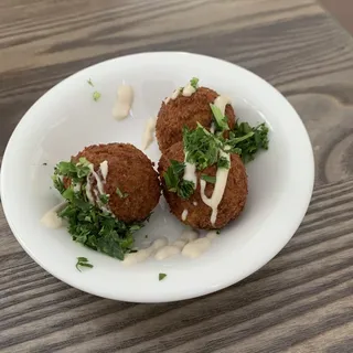 Yellow Garlic Falafel