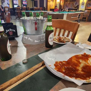 a plate of food on a table