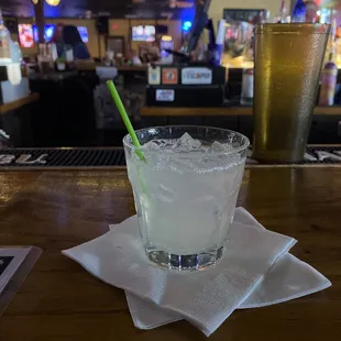 blueberry martini on the rocks