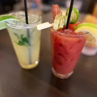 Pineapple Mojito  Bloody chile Mary