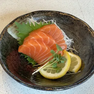 Salmon sashimi