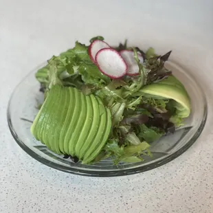 Avocado salad without dressing