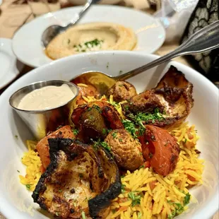 Rice Bowl with Vegetable Skewer (Vegan)