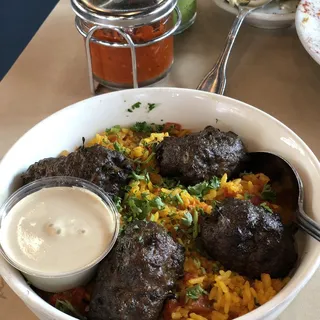 Rice Bowl w/ Beef Kebab