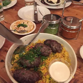 Rice Bowl w/ Beef Kebab