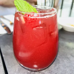 The free drink they gave!