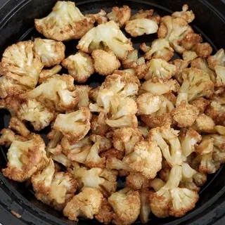 Quick-Fried Cauliflower Florets with Pesto Labane