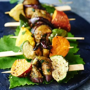 Farmer's Market Vegetable Kebobs. Oren's Kitchen.