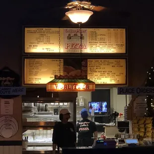 a man standing at the counter