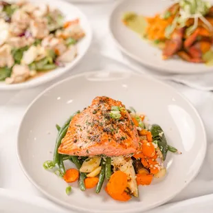 Chef prepared, seasonal organic ingredients.