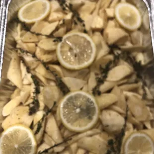 Rosemary lemon parsnips -- holiday catering