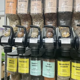 a variety of spices and nuts