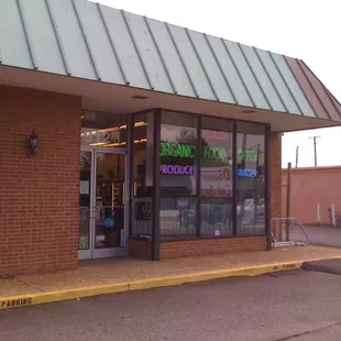 the front of the store