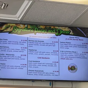 Panini Menu