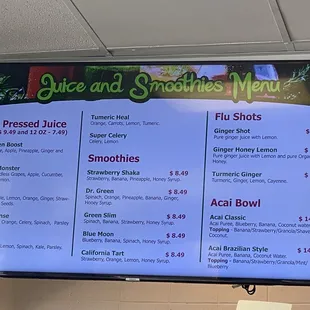 Drink Menu