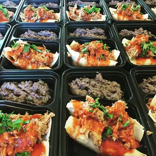 Chicken Enchiladas with black beans