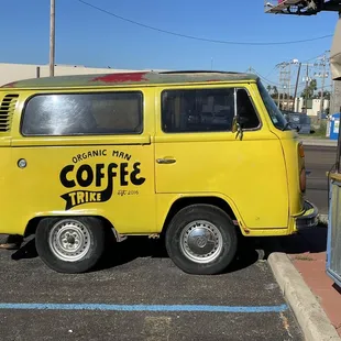 Cute van out front
