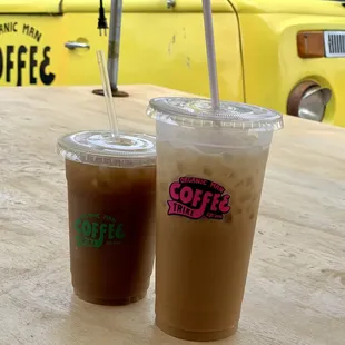 Iced Cafe de Olla 16oz &amp; Iced Cafe Con Leche 20oz