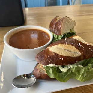 Turkey &amp; Bacon Jam with tomato soup