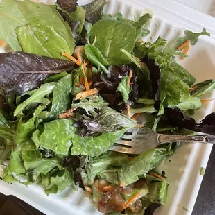 Salad missing veggies....