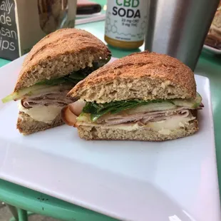 Gluten free turkey Turkey and Brie Sandwich