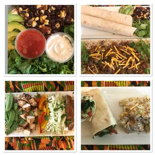 Plant-based bowls and wraps to cater your luncheon.