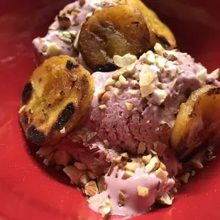 Coconut Ice Cream and Plantain