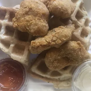Fried Chictan &amp; Waffles